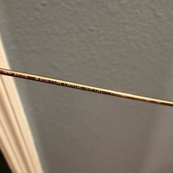 Ray Ban Blue Mirrored Gold Sunglasses Large aviator pilot sunglasses polarized - Picture 15 of 16